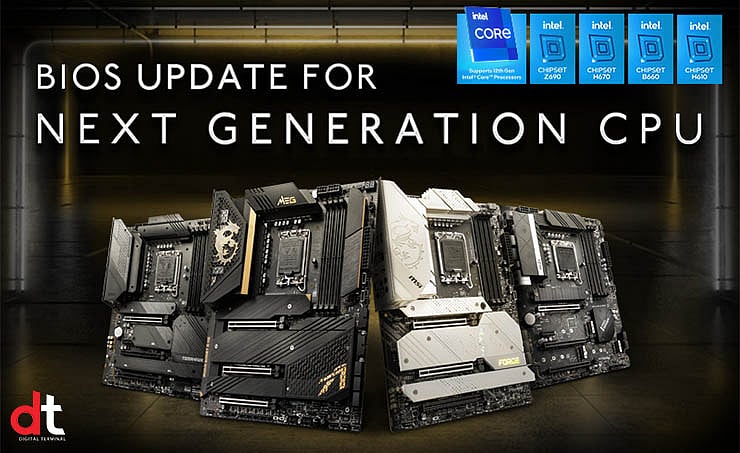 MSI India, MSI motherboards, Intel CPUs, Intel Processors, BIOS updates